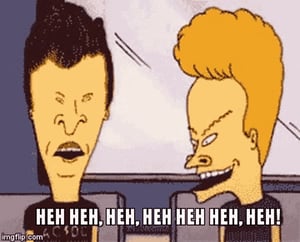 This is the Avatar Image for the Beavis And Butthead Laugh AI Voice and Text to Speech Generator